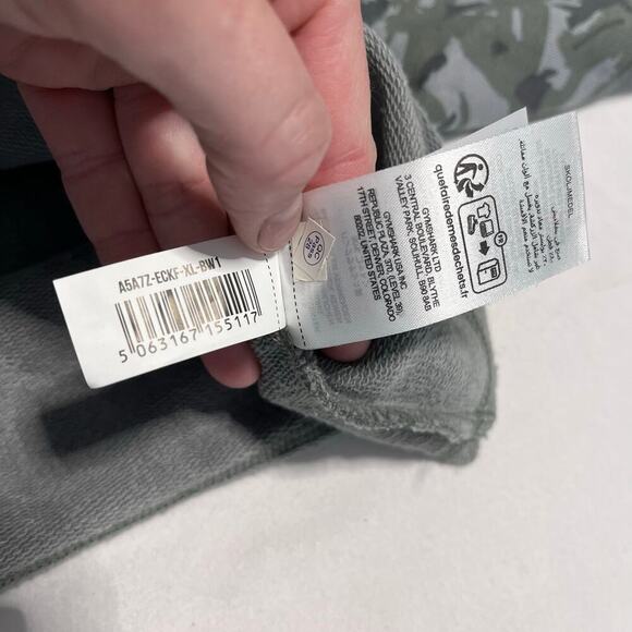 gymshark legacy short sleeve crop hoodie in legacy green men's size xL - Picture 5 of 8